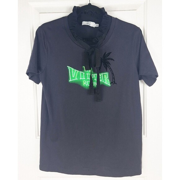 Coach x The Viper Room Ladies T-shirt Ruffles‎ Size Medium RARE - Picture 2 of 9